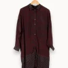 Online IKKS Robe - Taille M/38 Bordeaux