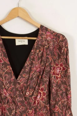 Clearance Bérénice Robe - Taille S/36 Bordeaux