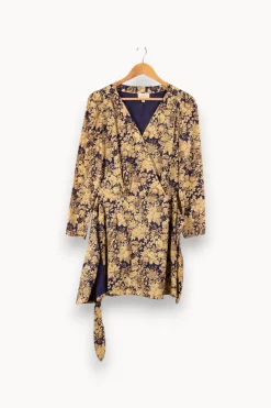 Best Sale Sézane Robe cache-cœur - Taille S/36 Beige