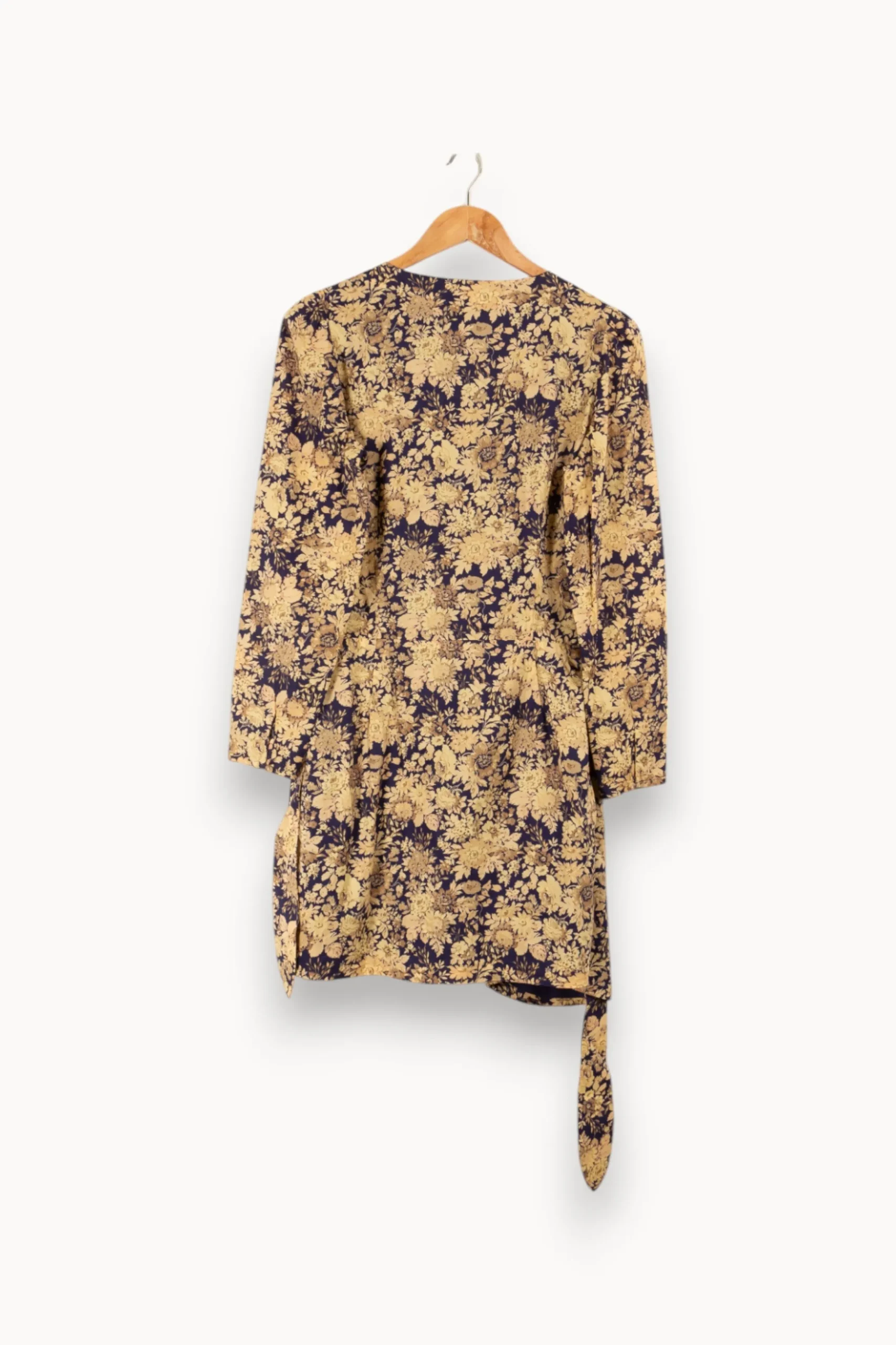 Best Sale Sézane Robe cache-cœur - Taille S/36 Beige