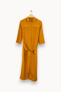 New IKKS Robe chemise - Taille XS/34 Jaune