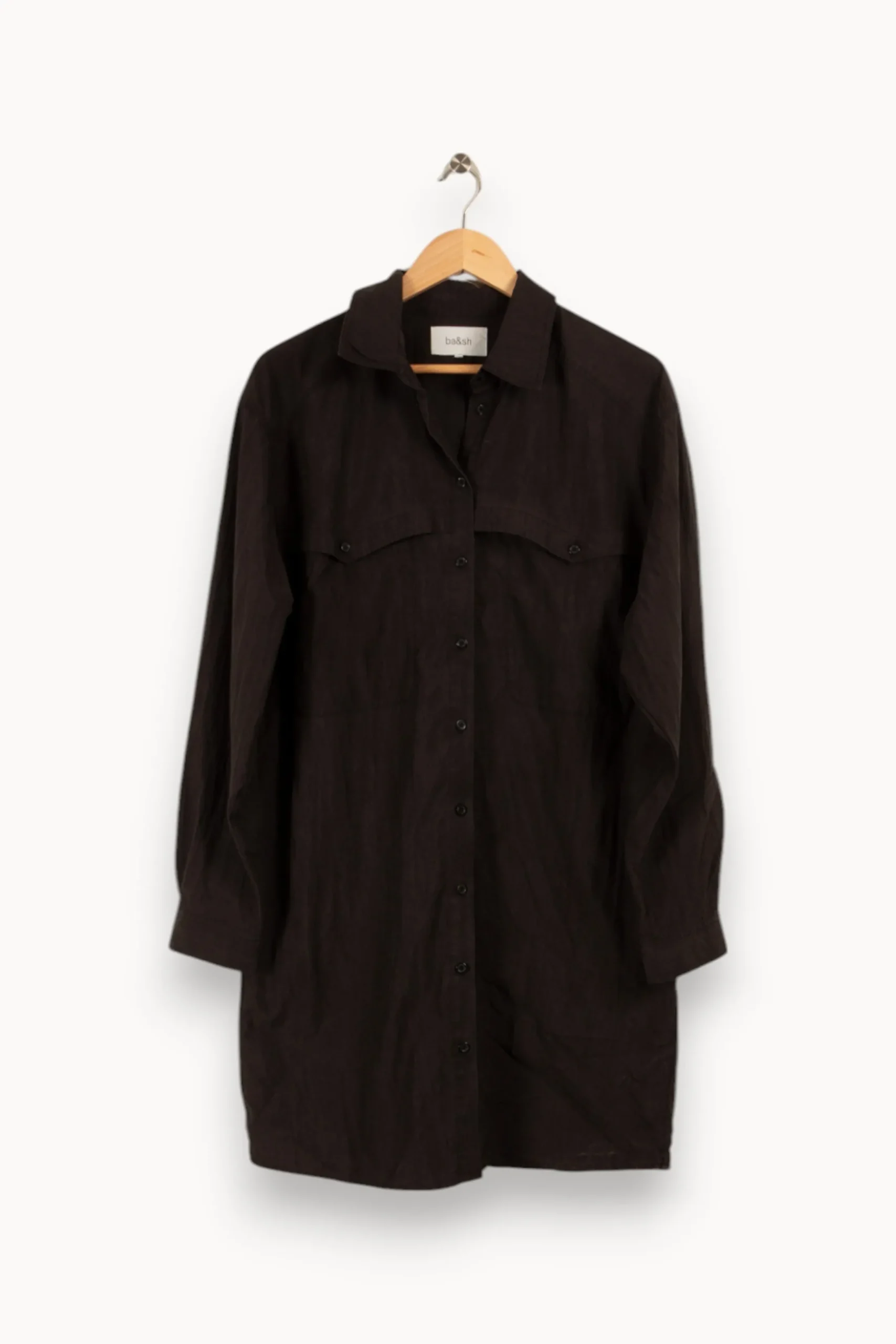 Best Sale ba&sh Robe chemise e - Taille M/38 Noir