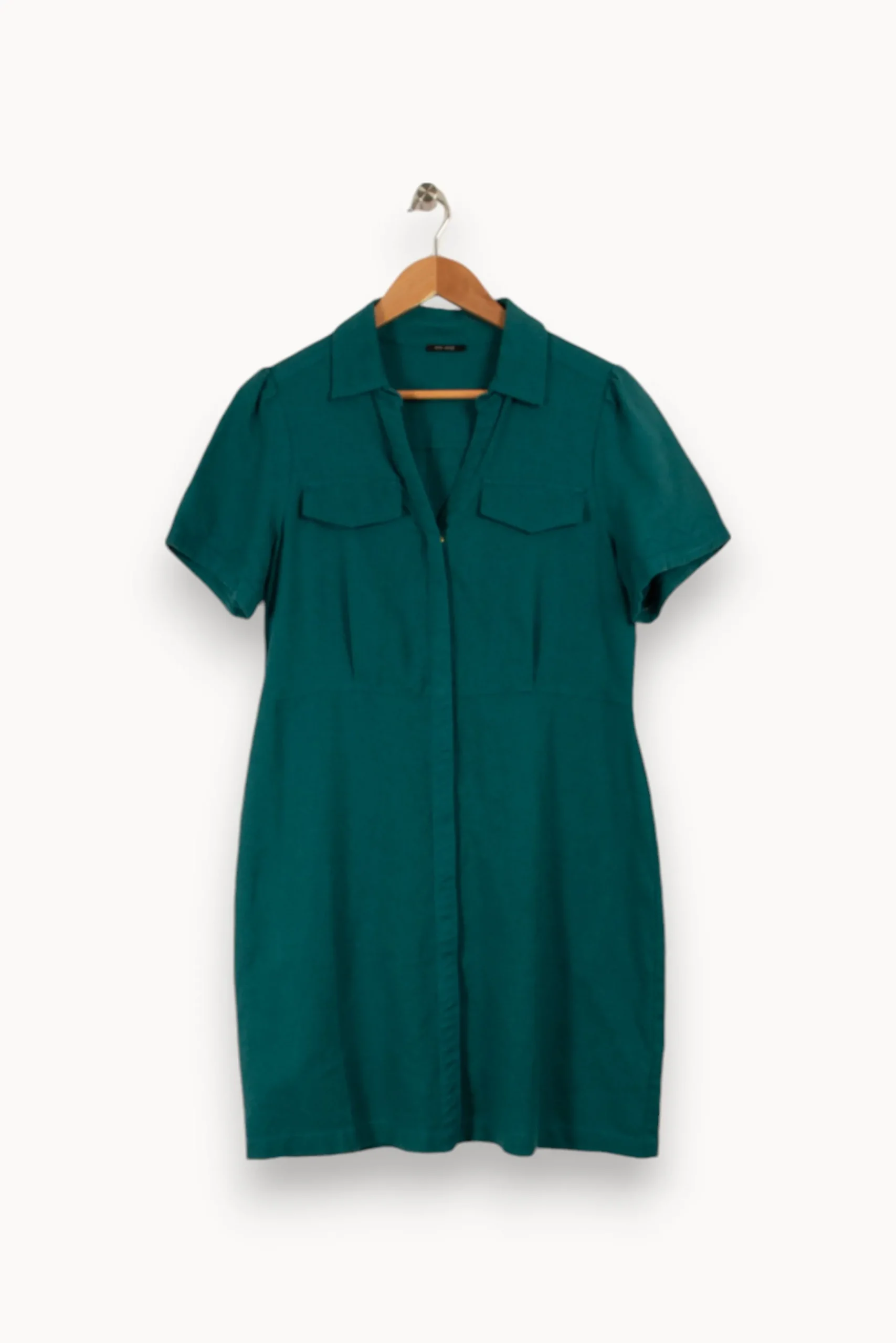 Online One Step Robe chemise e - Taille L/40 Vert