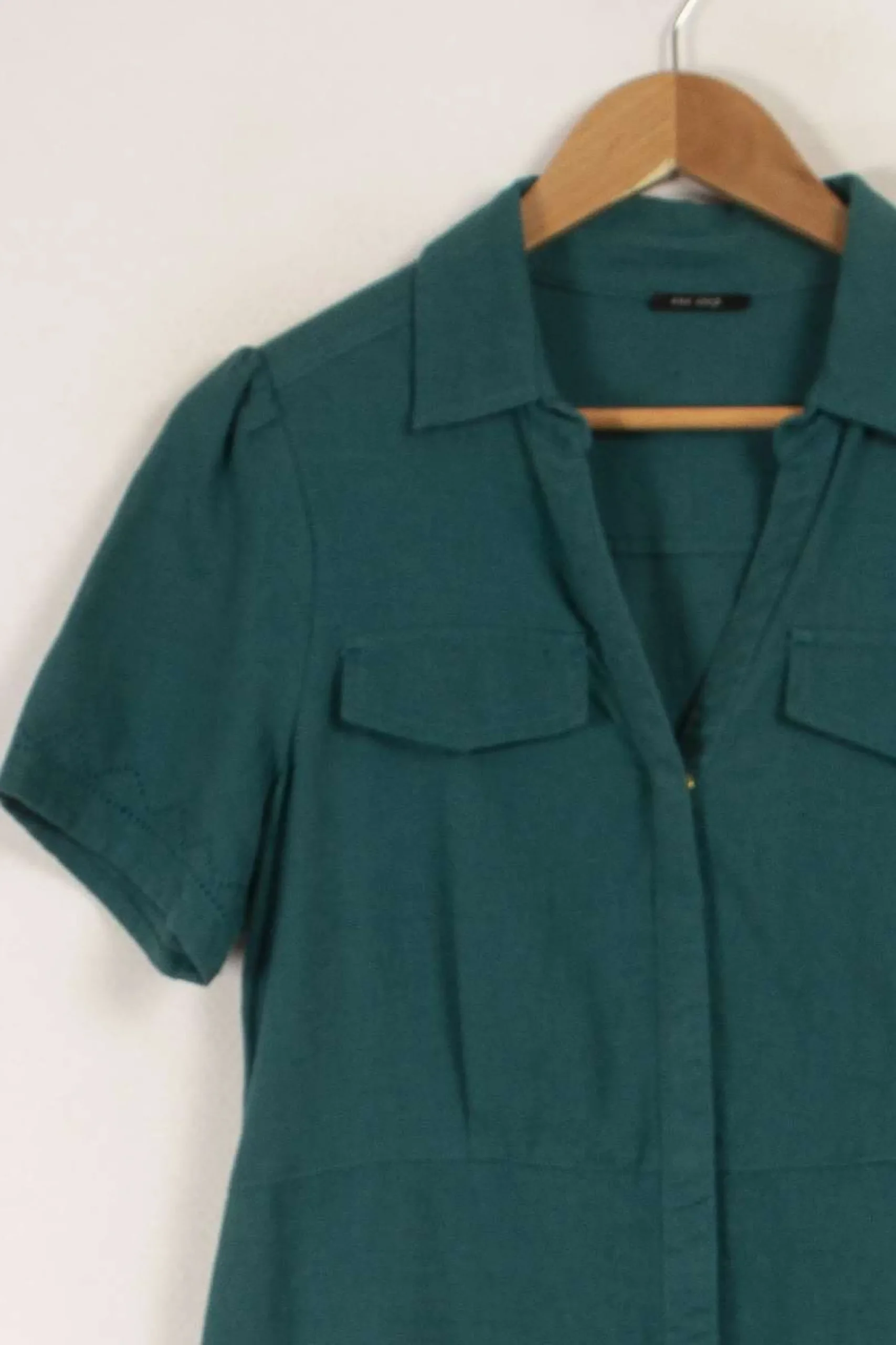 Online One Step Robe chemise e - Taille L/40 Vert