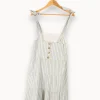 Fashion Sézane Robe courte à rayures es et blanches - Taille S/36 Bleu