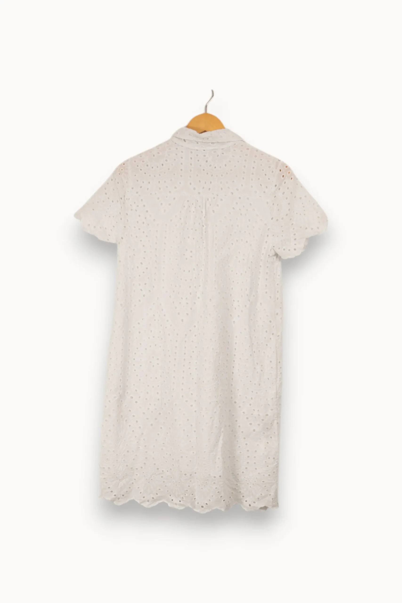 Best La Fée Maraboutée Robe courte he en broderie anglaise - S/36 Blanc