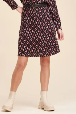 Flash Sale La Fée Maraboutée Robe courte imprimée motif graphique - M/38 Noir