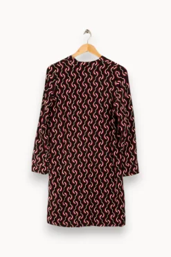 Flash Sale La Fée Maraboutée Robe courte imprimée motif graphique - M/38 Noir