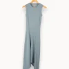 Outlet All Saints Robe côtelée e - Taille XS/34 Bleu