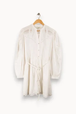 Cheap Bérénice Robe en dentelle he - Taille M/38 Blanc