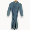 Hot Sud express Robe en jean e - Taille XS/34 Bleu