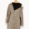 Cheap Maje Robe en tweed gris/rose - Taille S/36 Beige