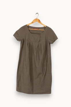 Online Comptoir des Cotonniers Robe e à carreaux - Taille L/40 Gris