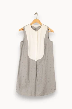 Cheap Claudie Pierlot Robe e à motifs - Taille M/38 Gris