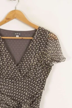 New Maison 123 Robe e à motifs - Taille S/36 Gris
