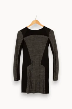 Discount Bérénice Robe e et noire - Taille XS/34 Gris