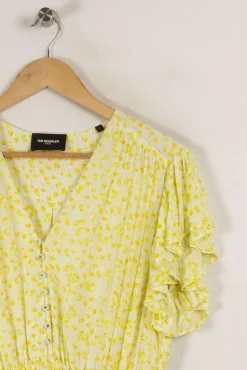 Discount The Kooples Robe à fleurs - Taille M/38 Jaune