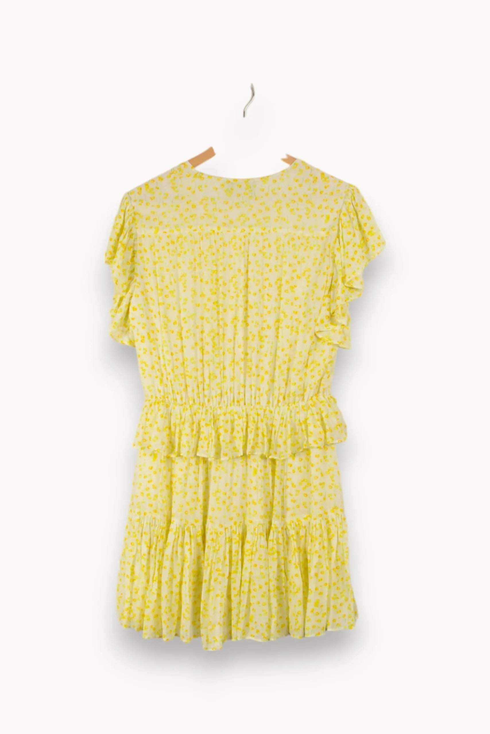 Discount The Kooples Robe à fleurs - Taille M/38 Jaune