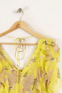 Outlet Zadig&Voltaire Robe à motifs - Taille S/36 Jaune