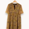 Online IKKS Robe - Taille L/40 Jaune