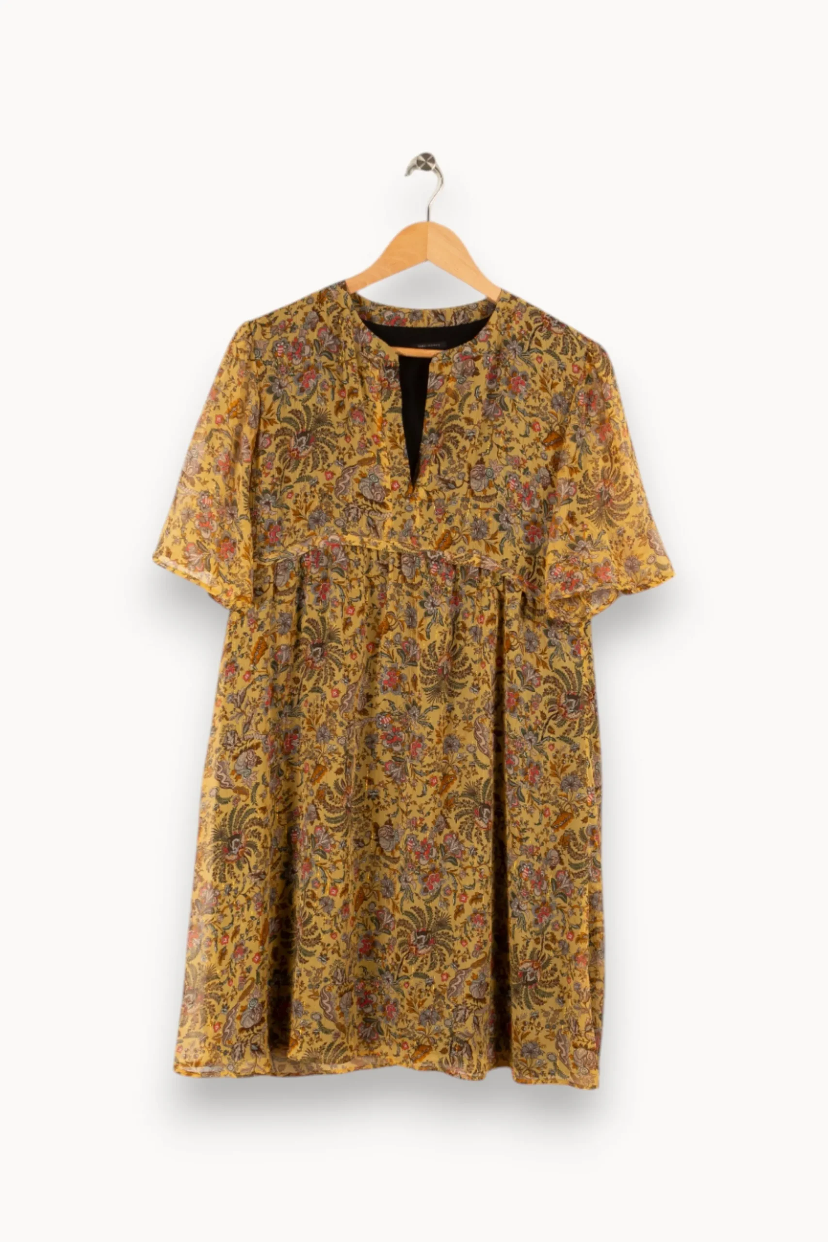 Online IKKS Robe - Taille L/40 Jaune