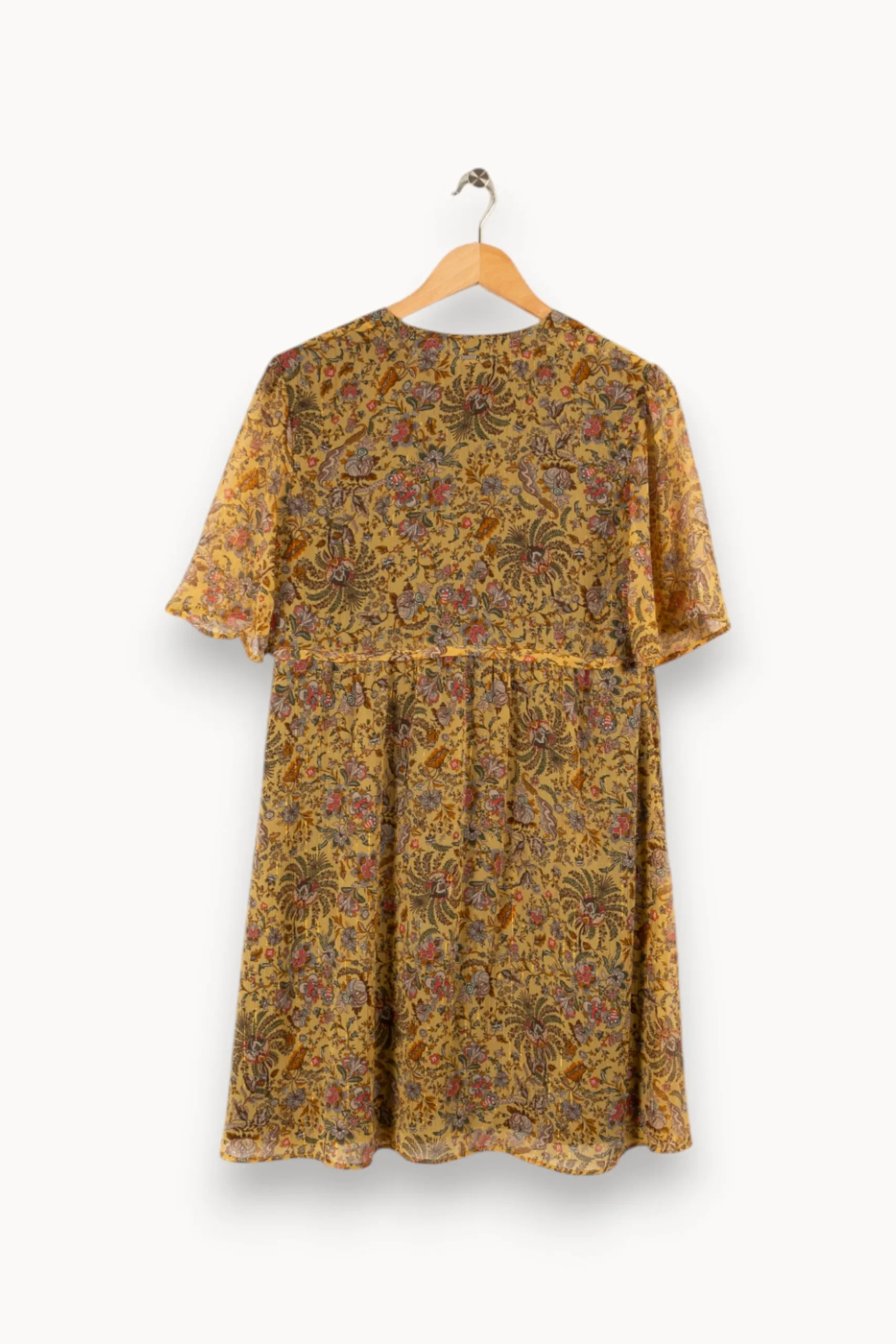 Online IKKS Robe - Taille L/40 Jaune