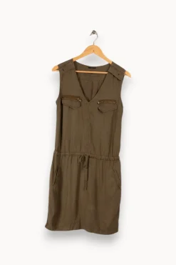 Shop IKKS Robe kaki e - Taille XS/34 Vert