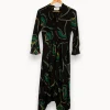 Hot ba&sh Robe longue à motifs - Taille XS/34 Multicolore
