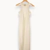 Discount All Saints Robe longue he - Taille XS/34 Blanc