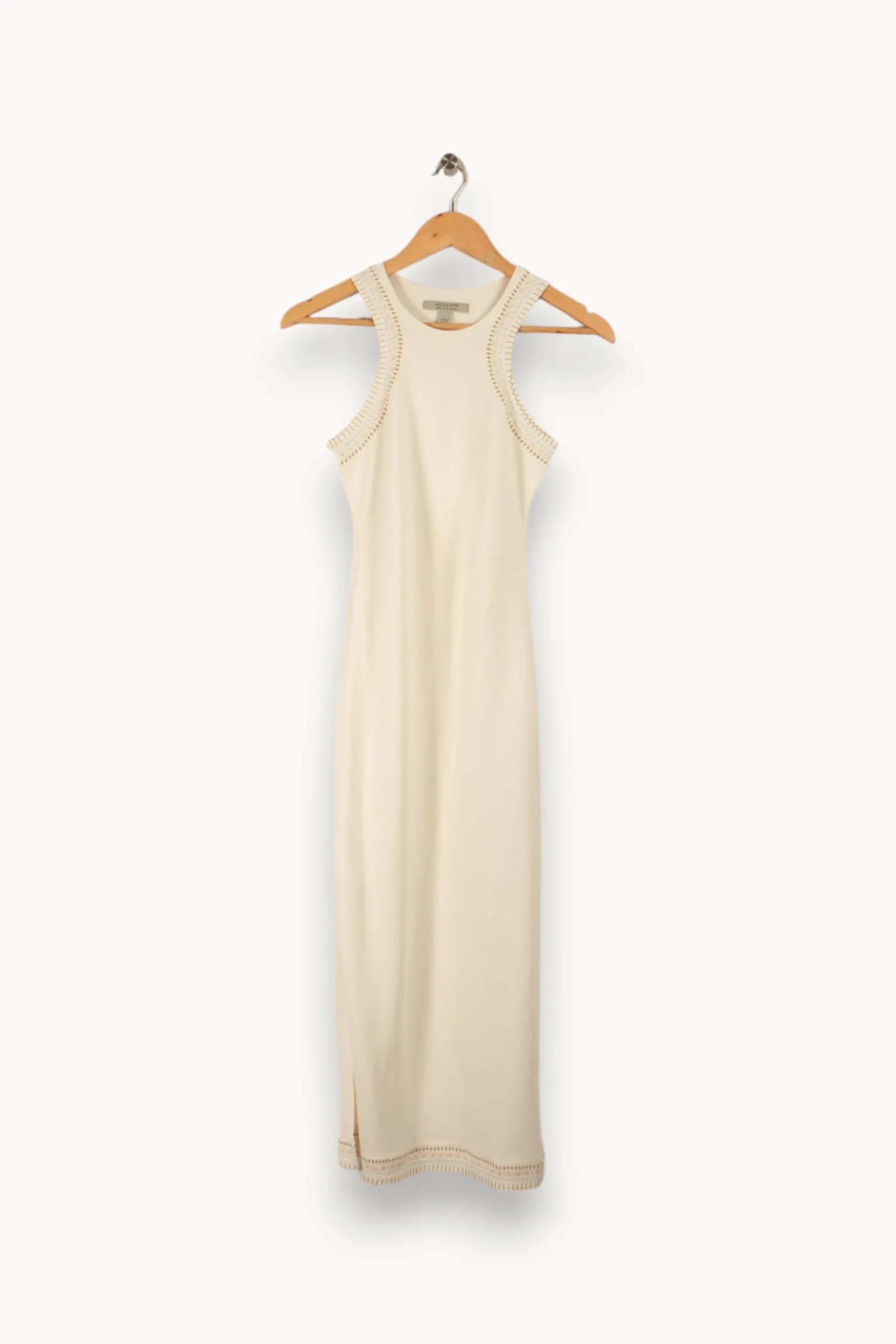 Discount All Saints Robe longue he - Taille XS/34 Blanc