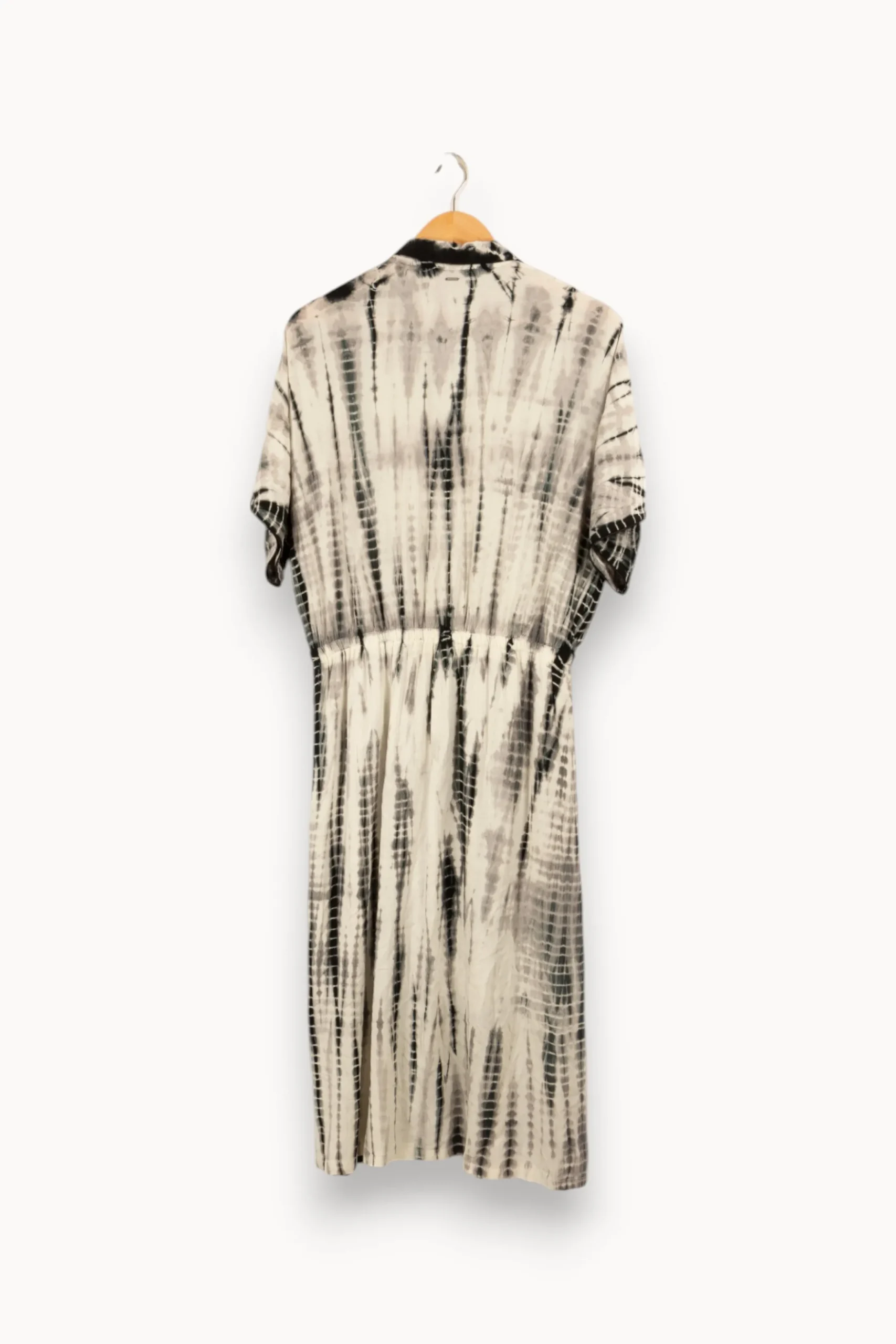 Online IKKS Robe longue he et noire - Taille L/40 Blanc