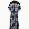 New IKKS Robe longue e - Taille L/40 Bleu