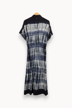 New IKKS Robe longue e - Taille L/40 Bleu