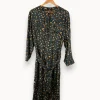 Flash Sale Soeur Robe longue e foncée à motifs - Taille S/36 Bleu