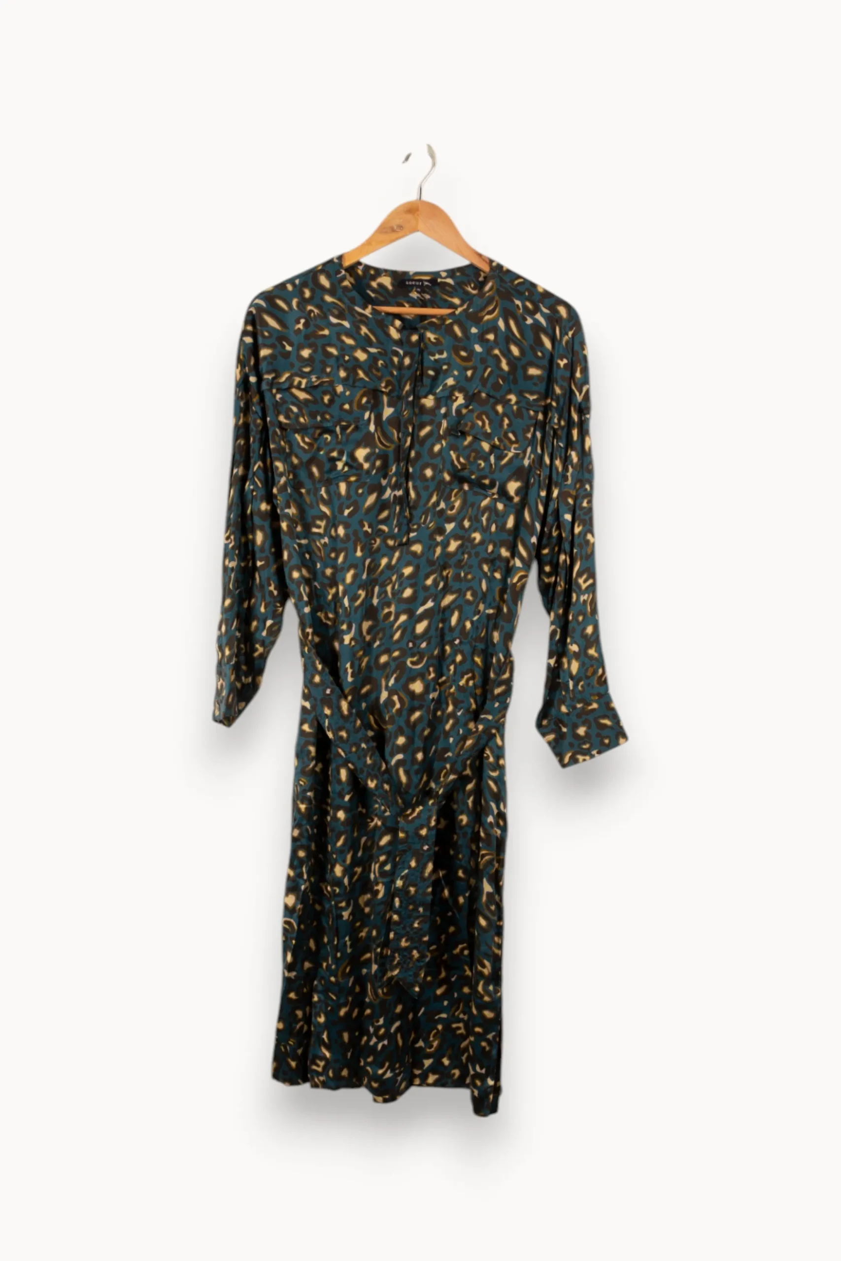 Flash Sale Soeur Robe longue e foncée à motifs - Taille S/36 Bleu
