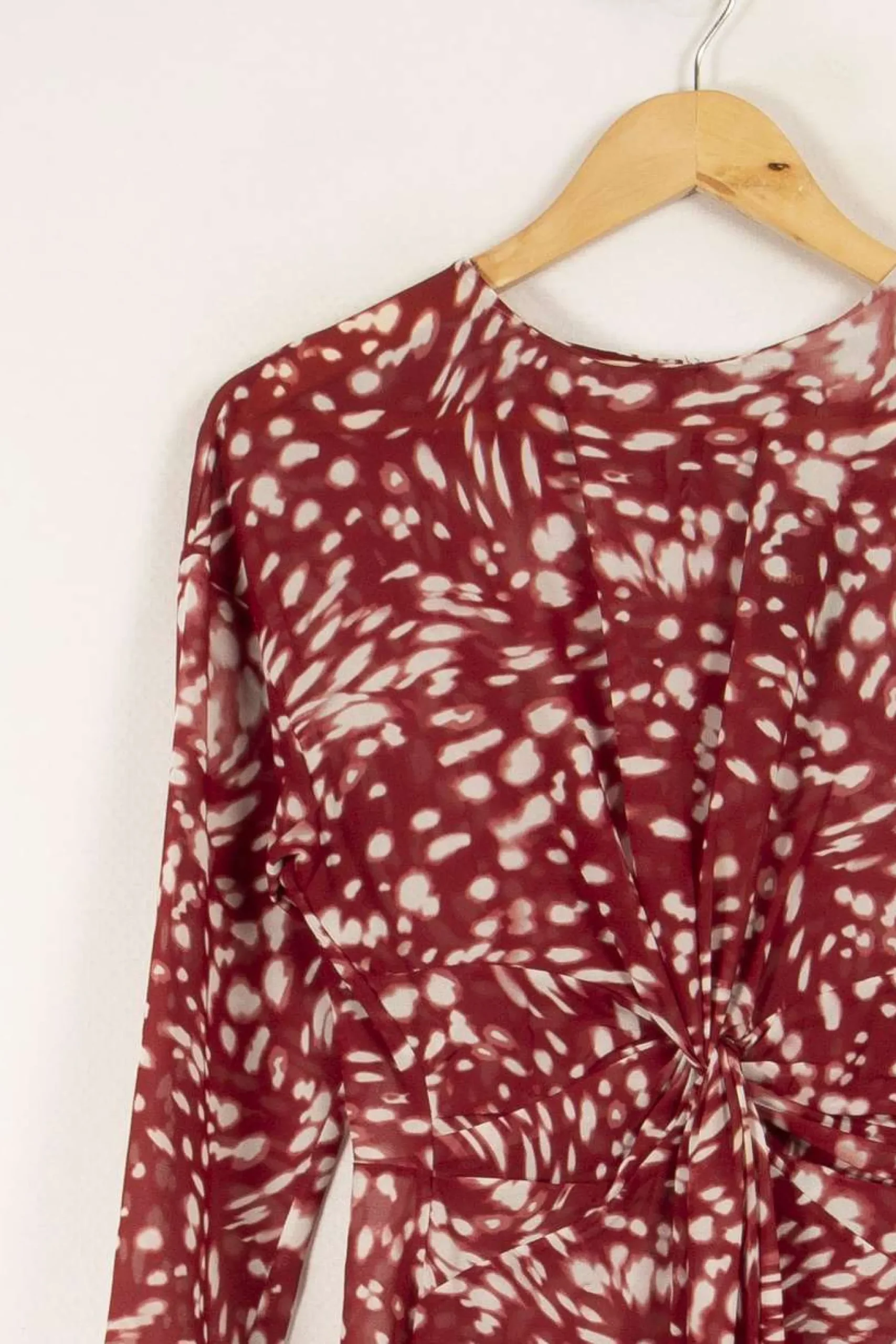 Fashion Maje Robe longue - Taille S/36 Bordeaux