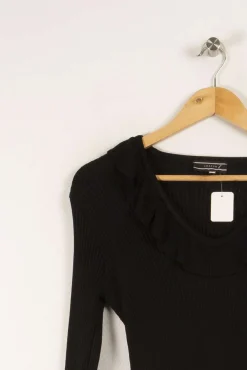 Clearance Joseph Robe longue en maille e - Taille M/38 Noir