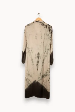 Shop Léon & Harper Robe longue e à motifs - Taille XS/34 Gris