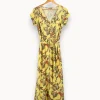 Store One Step Robe longue à motifs - Taille S/36 Jaune