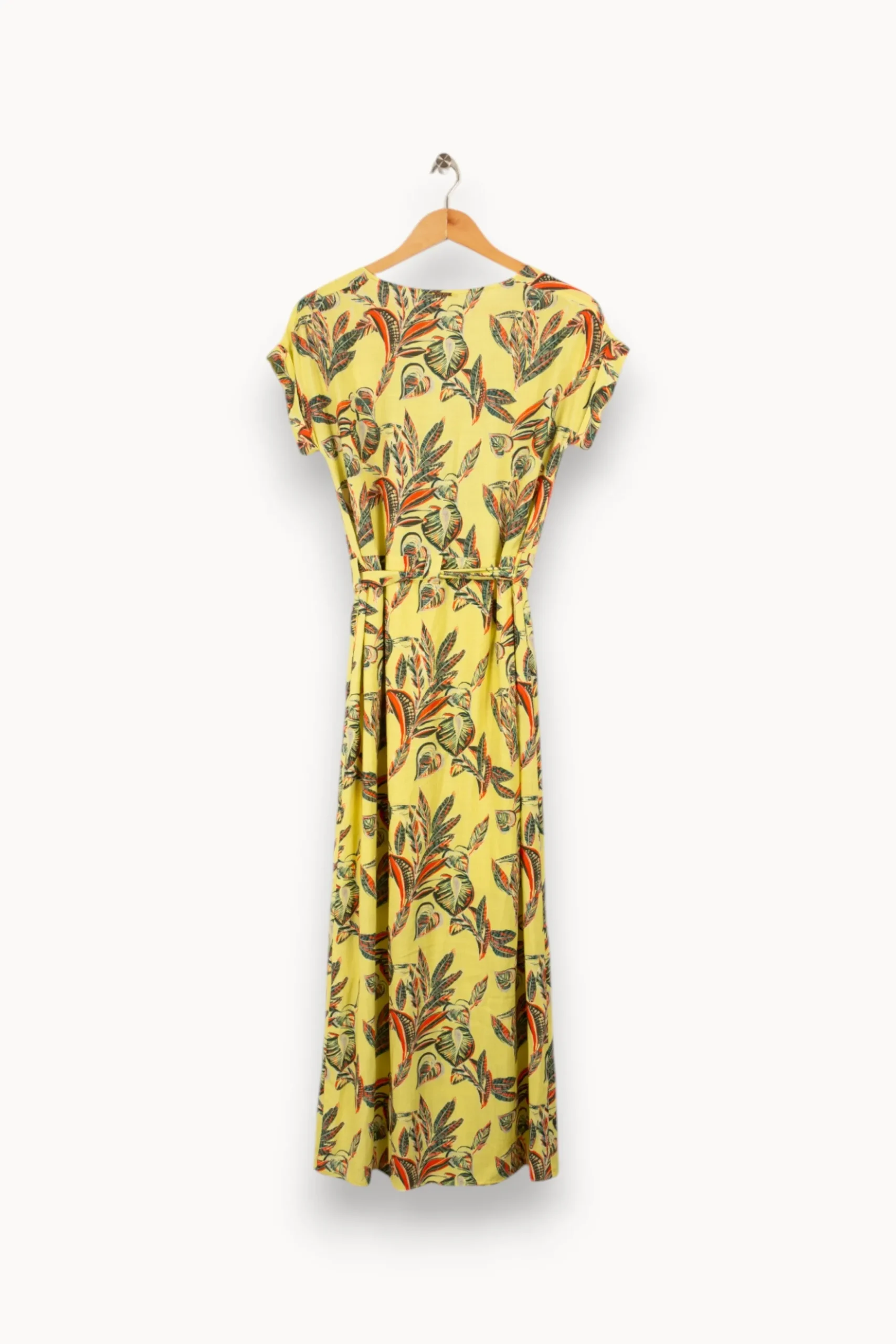 Store One Step Robe longue à motifs - Taille S/36 Jaune
