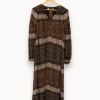Shop Vanessa Bruno Robe longue et noire - Taille M/38 Marron