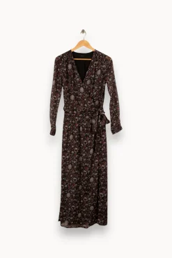 Discount IKKS Robe longue - Taille M/38 Multicolore