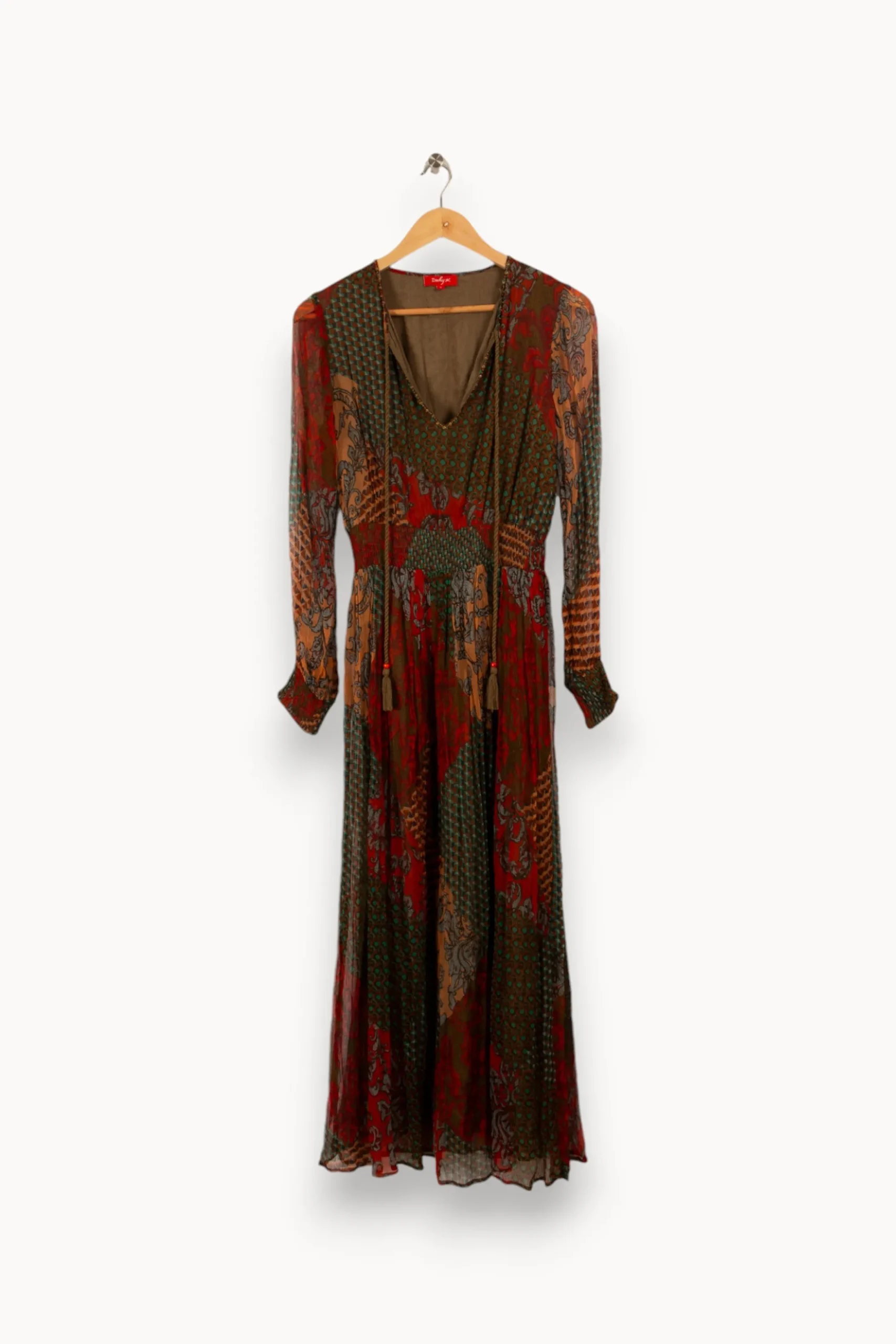 New Derhy Robe longue à motifs - Taille S/36 Multicolore