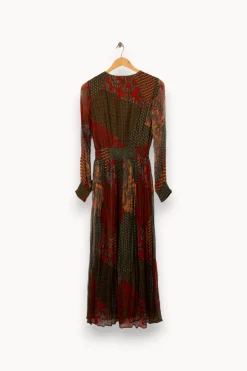 New Derhy Robe longue à motifs - Taille S/36 Multicolore