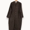 Shop Roseanna Robe longue e à pois blancs - Taille M/38 Noir