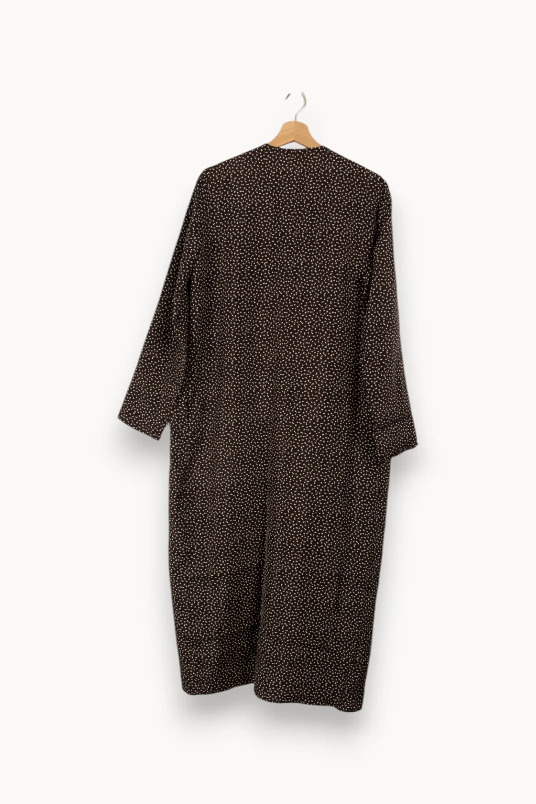 Shop Roseanna Robe longue e à pois blancs - Taille M/38 Noir