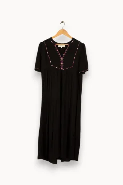 Clearance ba&sh Robe longue e avec détails - Taille S/36 Noir