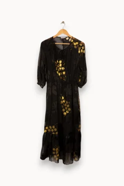 Shop Maison 123 Robe longue e avec détails - Taille S/36 Noir