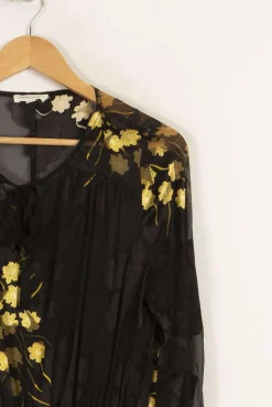 Shop Maison 123 Robe longue e avec détails - Taille S/36 Noir