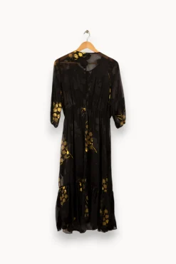 Shop Maison 123 Robe longue e avec détails - Taille S/36 Noir